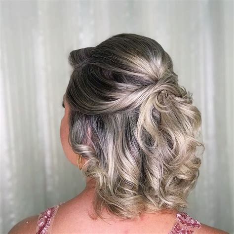 penteados cabelo curto madrinha